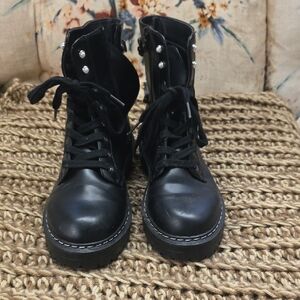 Stylish Black Women's Combat Boots